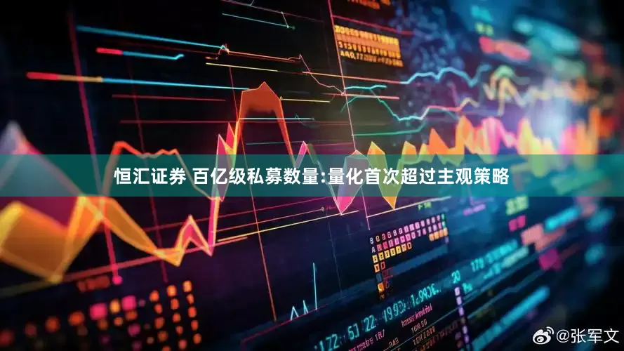 恒汇证券 百亿级私募数量:量化首次超过主观策略
